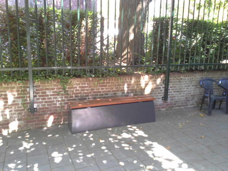 Banc DeLuxe en anthracite laqué