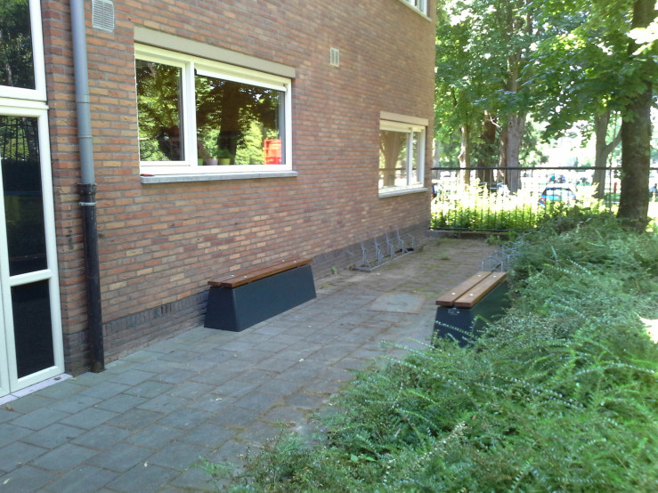 Banc DeLuxe en anthracite laqué