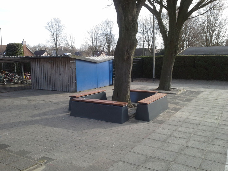 Banc DeLuxe en anthracite laqué