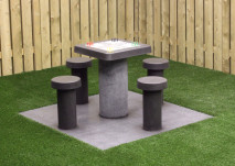Ludo-tafel Antraciet-Beton