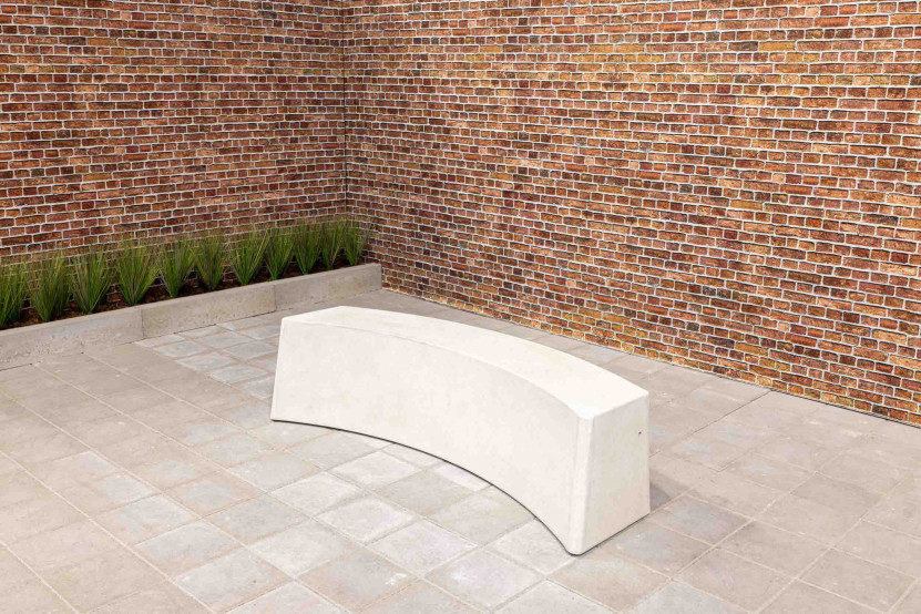 Banc Standard oval en béton