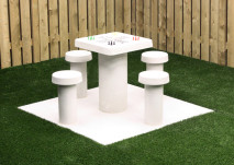 Ludo-tafel Naturel Beton