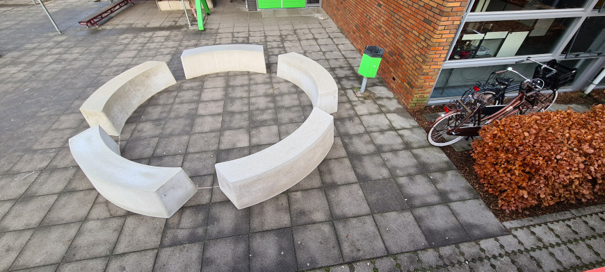 Banc Standard oval en béton