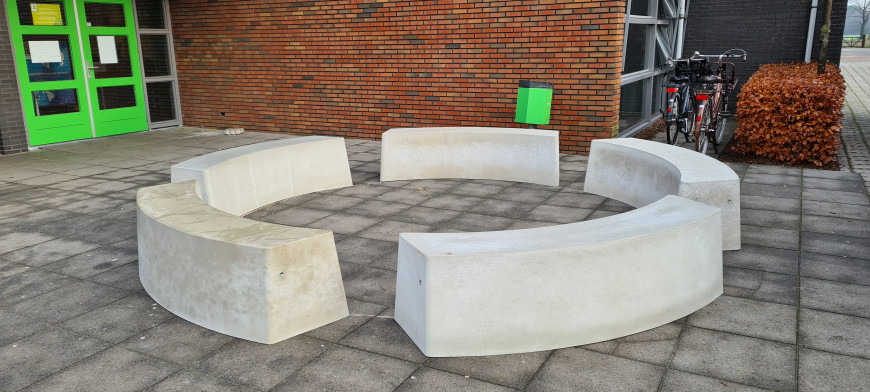 Banc Standard oval en béton