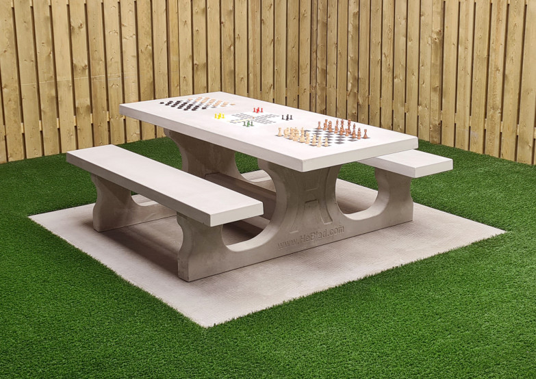 Table Multi-jeux (1-3-2) Standard Beton Naturel