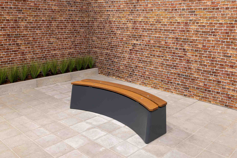 Banc DeLuxe oval anthracite