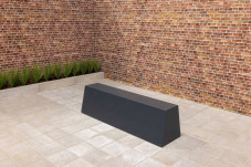 Banc Standard en béton, finition en anthracite laqué