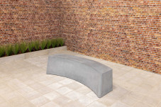 Banc Standard oval béton anthracite