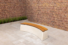 Banc DeLuxe ovale en béton