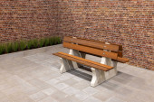 Parkbank Duo Naturel Beton 