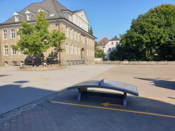 Table de foot-volley Anthracite-Béton