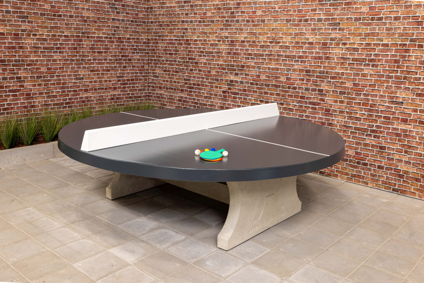 Table de ping-pong anthracite ronde