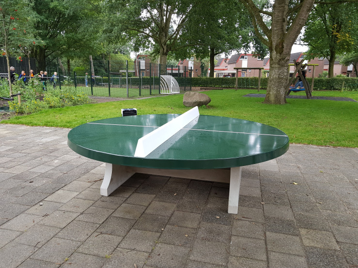 Table de ping-pong verte ronde