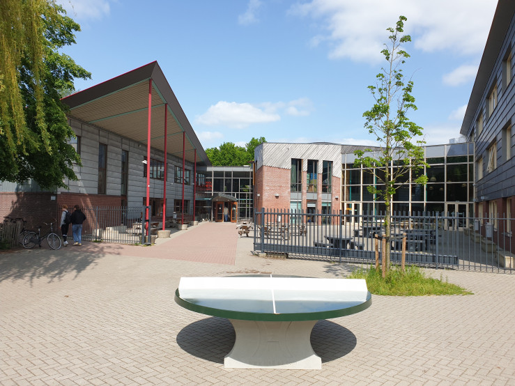 Table de ping-pong verte ronde