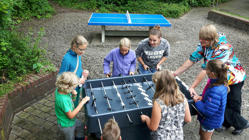 Betonnen Tafelvoetbaltafel