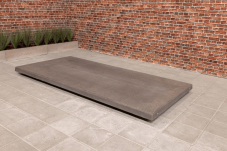 Plaque de fond en béton couleur anthracite