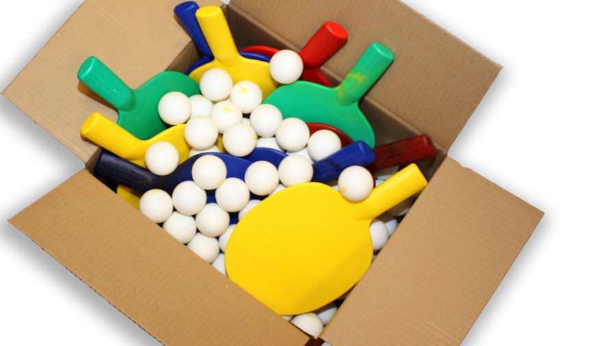 Kit débutant, raquettes et balles de ping-pong