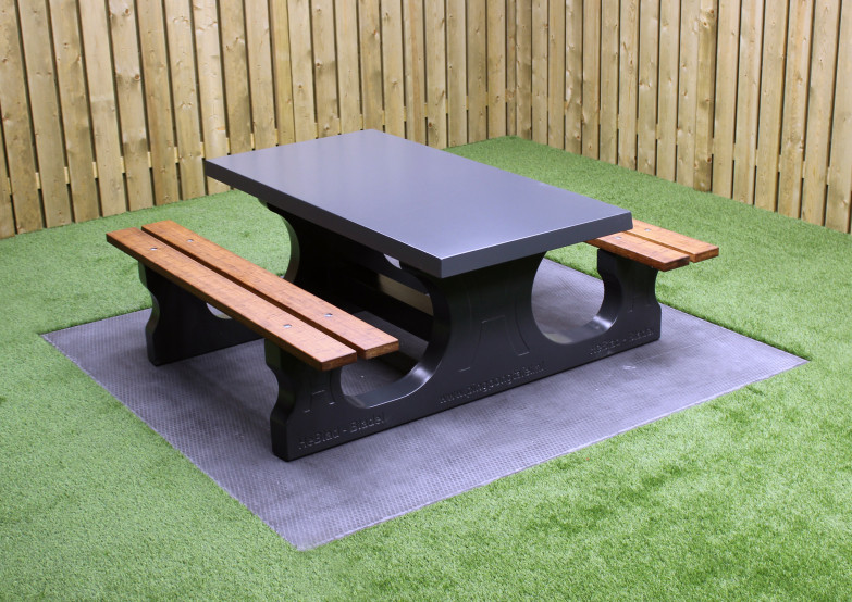Ensemble pique-nique DeLuxe anthracite laqué