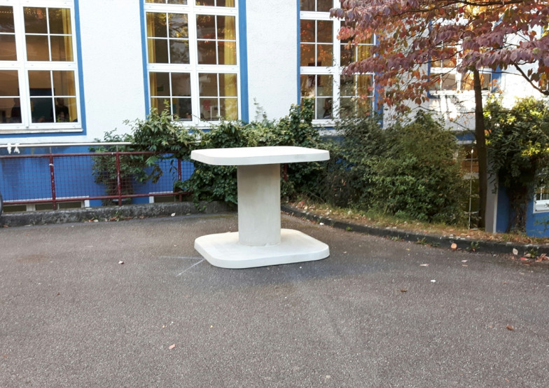 HeBlad mange-debout en Béton Naturel