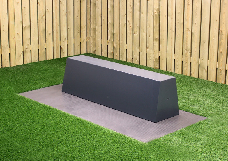 Banc Standard en anthracite laqué