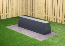 Banc Standard en béton, finition en anthracite laqué