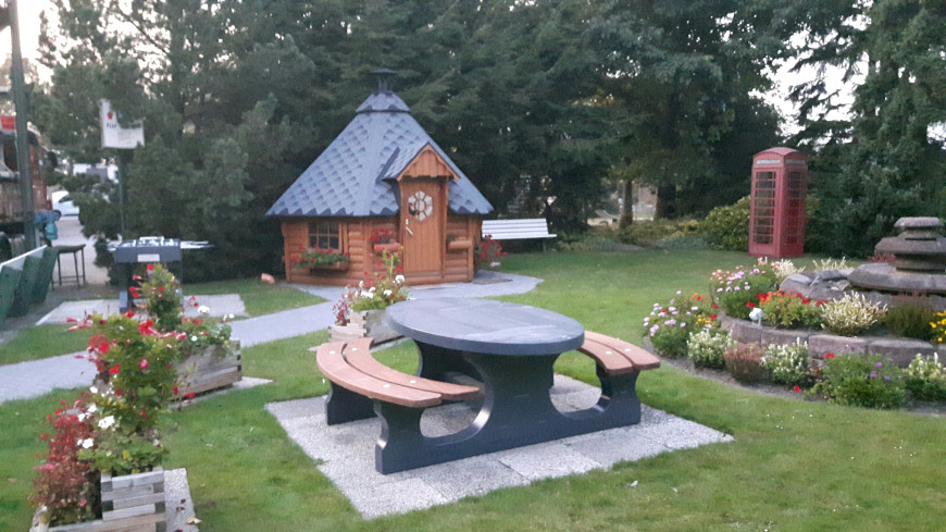 Ensemble pique-nique DeLuxe anthracite ovale