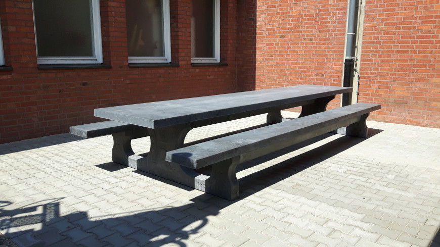 Ensemble pique-nique Standard béton anthracite XL
